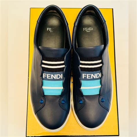 Fendi Rockoko Leather Slip